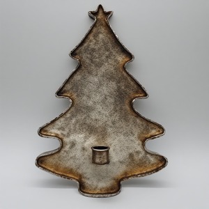 Panier d'arbre de Noël Noel classique avec surface en métal doré poli conçu pour éclairer chaque pièce avec Grace Holiday Joy - Product Image 3