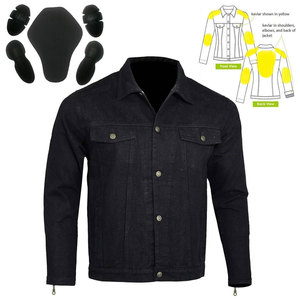 Nouveauté, vestes en jean pour moto personnalisées de haute qualité, respirantes, séchage rapide, % coton, protections de sécurité, vêtements pour hommes - Product Image 2