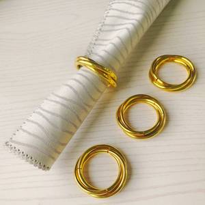 Top Sale Metal <b>Round</b> Gold Napkin Ring For Restaurant Hotel Home Wedding <b>Table</b> Decor at Reasonable Price - Product Image 2