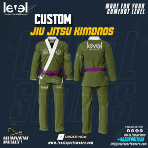ชุดกิโมโน Jitsu Jitsu Jitsu ชุดศิลปะการต่อสู้ดีไซน์ใหม่โลโก้ตามสั่ง - Product Image 3