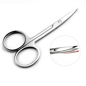 Eliter Ciseaux à sourcils en acier inoxydable de haute qualité Tondeuse à sourcils à poignée antidérapante - Product Image 1