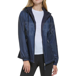 Logo personnalisé grande taille col montant veste coupe-vent imperméable respirant rempli de polyester tricoté équipement de plein air pour l'hiver - Product Image 2