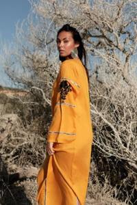 Vestidos de moda hechos a mano, manga corta bordada hasta el tobillo, ropa de fiesta, caftán largo informal - Product Image 4