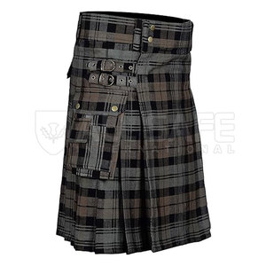 Vente directe d'usine kilt tartan pour femmes vêtements utilitaires de style européen à bas quantité minimale de commande - Product Image 1