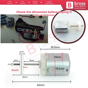 Motor de cerradura de puerta BGE660, 12V DC, engranaje de 36 dientes para Passat B5 T5 Bora Golf 4 - Product Image 5