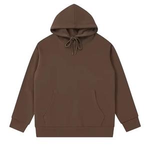 Custom Logo Oversized Sweatshirts Pullover Blank <b>Plain</b> Hoodies Unisex High Quality 100% Cotton Fleece Men Custom <b>Hoodie</b> - Product Image 5