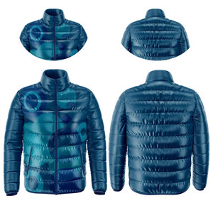 Custom Two-Tone Color Block <b>Padded</b> Bubble Puffer <b>Jacket</b> Winter Warm <b>Waterproof</b> Windproof Lightweight Varsity <b>Jacket</b> Fully - Product Image 4