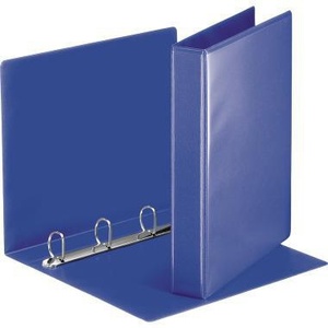 Esselte 51mm DIN <b>A4</b> Presentation Ring Binder with 4 D-Mechanism Rings Grey Cardboard Blue ESSELTE-File <b>Folder</b> Accessory - Product Image 1