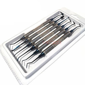 Premium 6 pièces enduit dentaire Composite remplissage Medic Instruments ensemble réparateur cavité dentaire remplissage façonnage contour - Product Image 1