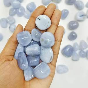 Piedra de ágata de encaje azul, piedra Natural pulida, cristal curativo semiprecioso, Reiki, Chakra, meditación, energía, piedra preciosa - Product Image 6