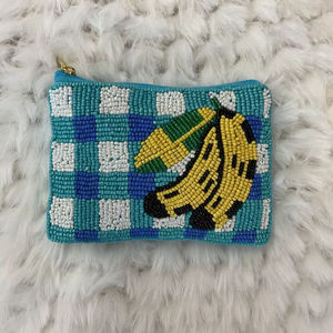 Monedero con Estampado Floral Personalizado de Fábrica, Tarjetero, Llavero con Diseño de Pulsera de Cuentas de Silicona para Llevar Objetos Pequeños - Product Image 1