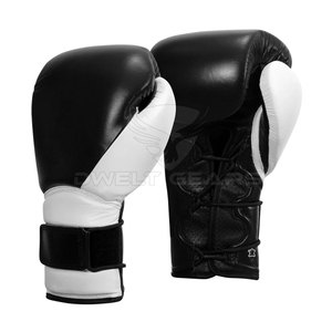 2025 Breathable Eco-friendly <b>Lace</b>-Up PU Leather Boxing <b>Gloves</b> with Customized Options for Training & Competition - Product Image 2