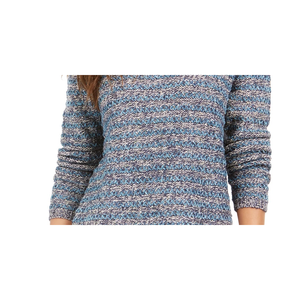 Maglione a Righe Blu Navy da Donna Style & Co, Traspirante, Stile Casual Coreano, Camicia con Bottoni Ricamati Kawaii, Taglia XS - Product Image 3