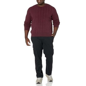 Chandails en tricot de laine de qualité supérieure pour hommes pulls respirants anti-rétrécissement prix de gros bon marché - Product Image 4