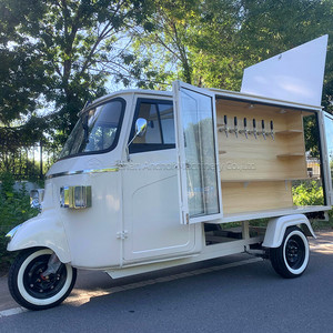 Electric Ape Tuktuk <b>Tricycle</b> Passenger Closed Body Counter Fridge 800W Power High Carbon Steel Frame Lithium Battery 200kg - Product Image 3