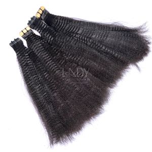 Prix de gros 100% cheveux humains vietnamiens Yaky lisses faisceaux de couleur naturelle avec ruban adhésif - Product Image 2