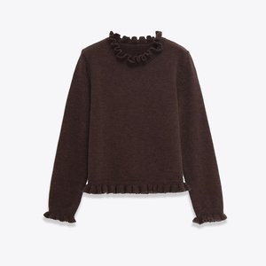 เสื้อสเวตเตอร์คอกลมแขนยาวสำหรับผู้หญิงพิมพ์ลายแบบย้อนยุคใส่2025ฤดูใบไม้ร่วงใหม่2756132 - Product Image 2