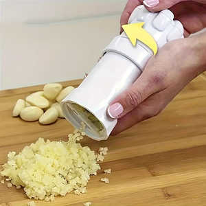 Mini Prensa de Ajo Multifuncional, 1 Pieza, Herramienta de Cocina, Pelador/Triturador/Rebanador Manual, Cortador de Cocina Hecho de Plástico - Product Image 4