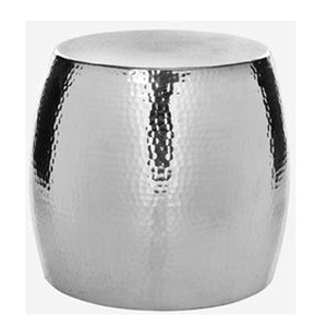 Tabouret de jardin moderne de luxe en aluminium avec découpe laser Table basse quadrilobe argentée pour la maison, les meubles de salon, commande en gros - Product Image 6