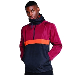 <b>Zip</b> <b>up</b> <b>Jacket</b> Color Block Stand Collar Vintage Windbreaker Nylon <b>Jacket</b> for Mens - Product Image 5