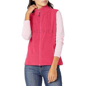 Chaleco de forro polar suave sin mangas de corte clásico para mujer Chaleco de último diseño hecho a medida para mujer - Product Image 1