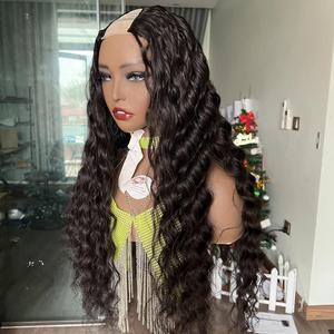 Perruque en V cheveux humains vierges vietnamiens perruques naturelles ondulées bouclées à cuticules alignées - Product Image 3