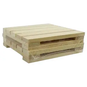Personalizado estilo de cuatro vías de doble cara al por mayor de madera maciza de almacén de paletas de madera de pino epal de madera europea