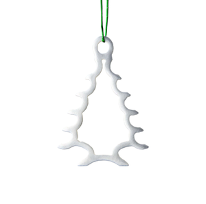 Ornement suspendu d'arbre en métal argenté personnalisé de vente chaude pour arbre de Noël au meilleur prix - Product Image 5