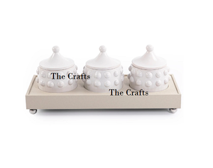 Serveur de fruits secs de dessert de forme ronde de fer de la meilleure qualité pour le serveur de dates d'utilisation de vaisselle de maison et d'hôtel - Product Image 5