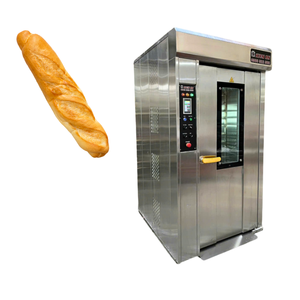 Four électrique rotatif à 16 plateaux facile à utiliser pour pain baguette avec chariot Altuntop Fabricant de four à pizza électrique - Product Image 1
