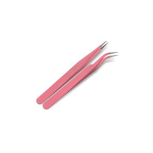 Caja de pinzas de acero inoxidable de alta calidad al por mayor para extensiones de pestañas OEM y ODM hecho en Corea - Product Image 1