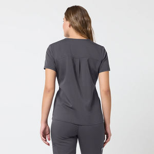 Uniforme Médico para Doctor y Enfermera, Color Gris Oscuro, Antibacteriano, con Diseño y Talla Personalizados - Product Image 5