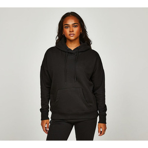 Trajes de chándal personalizados de algodón para mujer, conjunto de Sudadera con capucha y logotipo estampado bordado para correr, chándal personalizado de etiqueta privada con patrón sólido - Product Image 3