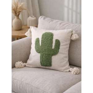 Funda de Almohada Marroquí Hecha a Mano, Funda de Cojín Tradicional Bereber, Cojín Decorativo Boho para Sofá, Almohada Decorativa de Algodón para el Hogar - Product Image 1