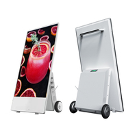 Écran LCD numérique Android 43 pouces intérieur/extérieur étanche IP55, luminosité 1500 nits, sur pied pour centre commercial