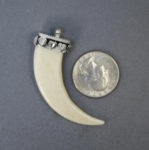 Collier avec pendentif en os de buffle, bijoux tribaux naturels et durables pour femmes, haute qualité - Product Image 3