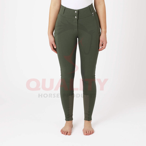 Jodhpurs สำหรับขี่ม้าได้รับการออกแบบมาพร้อมผ้ายืดระบายอากาศตัดตะเข็บเสริมความปลอดภัย - Product Image 1
