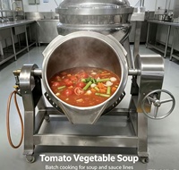 Marmite à soupe de grande capacité pour restaurant et hôtel, en acier inoxydable, à gaz