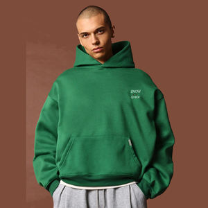 Sweats à capuche personnalisés surdimensionnés OEM en coton éponge français de qualité supérieure avec fermeture à glissière frontale de haute qualité pour hommes et femmes Poids lourd - Product Image 1