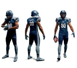 Uniformes de football américain pour jeunes Kit de vêtements de jeu 2 pièces en sergé sublimé avec ensembles de maillots avec logo de l'équipe - Product Image 6