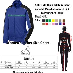 ¡Novedad de 2023! Chaqueta de entrenamiento Tricot de alta calidad para mujer, fabricada en Pakistán, transpirable, sostenible para el acabado de invierno - Product Image 5