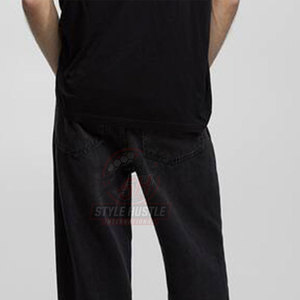 Pantalones de Hombre al por Mayor de Estilo Único para Venta en Línea, Lavados, Personalizados con su Propio Diseño, Transpirables, Pantalones Vaqueros Holgados para Hombre - Product Image 6