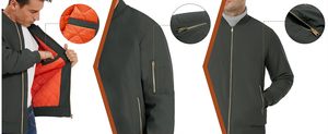 Blouson bombardier automne-hiver unisexe décontracté Manteau de mode personnalisable OEM en coton polyester imperméable et respirant pour hommes - Product Image 6