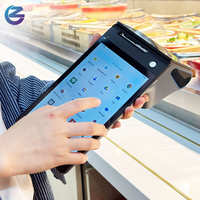 Terminal de bureau ZCS Android 14 avec lecteur de codes-barres, imprimante thermique Bluetooth 80 mm, caisse enregistreuse de vente au détail, machine de point de vente intelligente