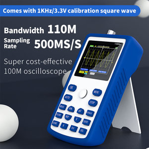 <span class=keywords><strong>FNIRSI</strong></span> <span class=keywords><strong>1C15</strong></span> <span class=keywords><strong>Osciloscopio</strong></span> digital profesional 500 MS/s Tasa de muestreo 110MHz Ancho de banda analógico Soporte Almacenamiento de forma de onda - Product Image 2