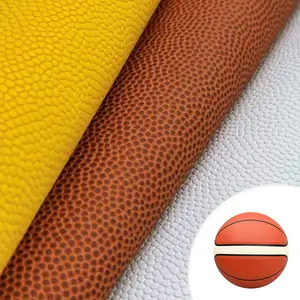 Eko-dostu yumuşak 1.4mm kalın basketbol deri renk PU deri basketbol imitasyon pamuk kadife Napa sahte sahte deri