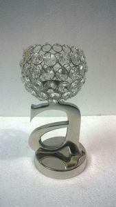 Bougeoir en cristal, décoration de la maison, autre support de bougie brillant, pour l'intérieur et l'extérieur - Product Image 2