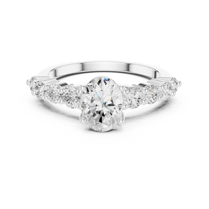 Bague pour femme en or véritable 14 carats avec finition brillante - Product Image 4