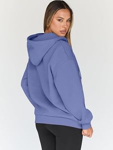 Sweats à capuche zippés surdimensionnés pour femmes automne école mode tenues vestes décontractées 2025 conception des douanes d'hiver - Product Image 6