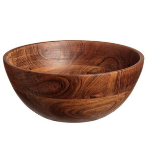 Tazón para servir de madera de acacia natural hecho a mano de alta calidad, fabricante líder, tazón hecho a mano de forma redonda antigua - Product Image 4